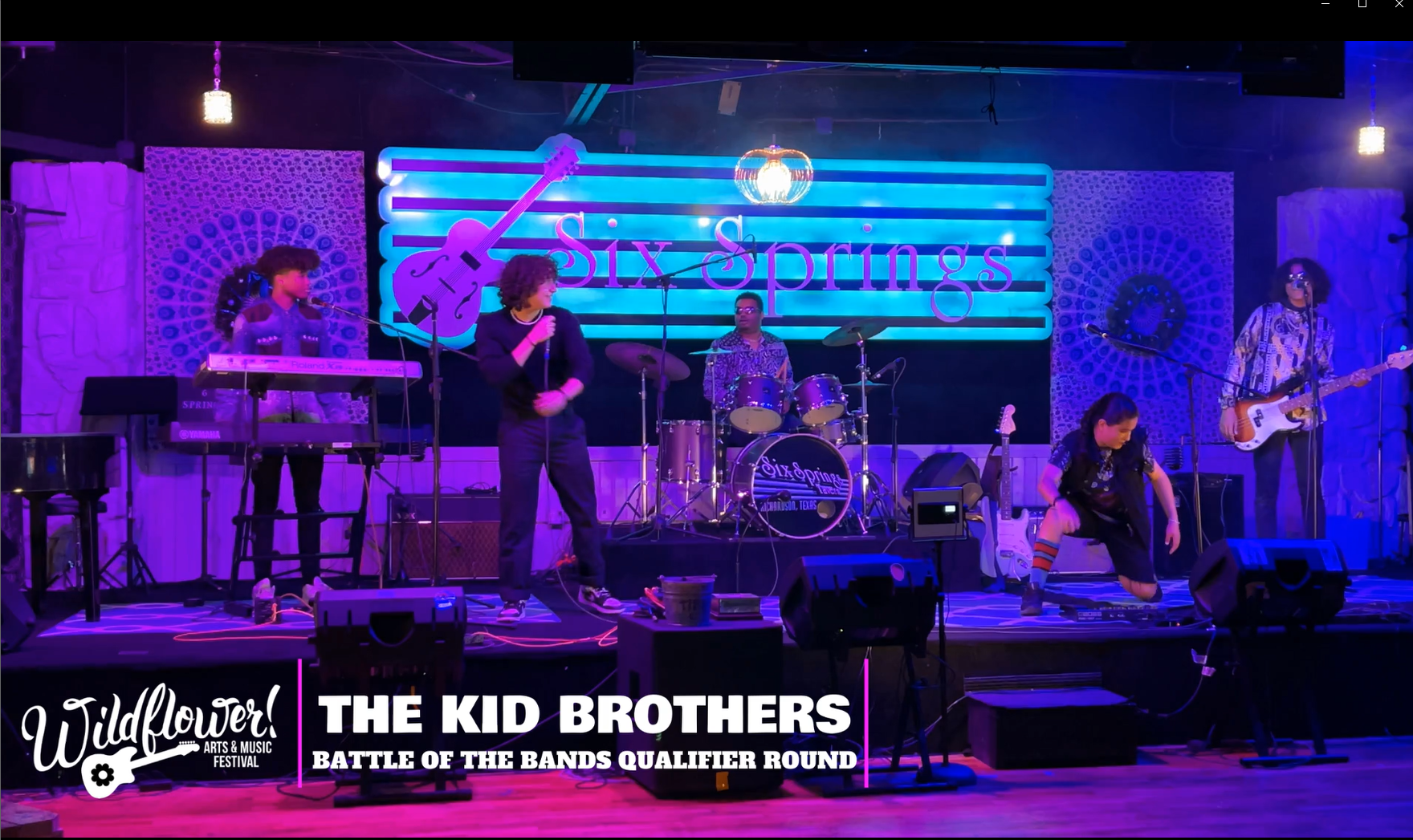 The Kid Brothers Battle of the Bands Qualifier at Six Springs Tavern in Richardson for Wildflower Arts Music Festival