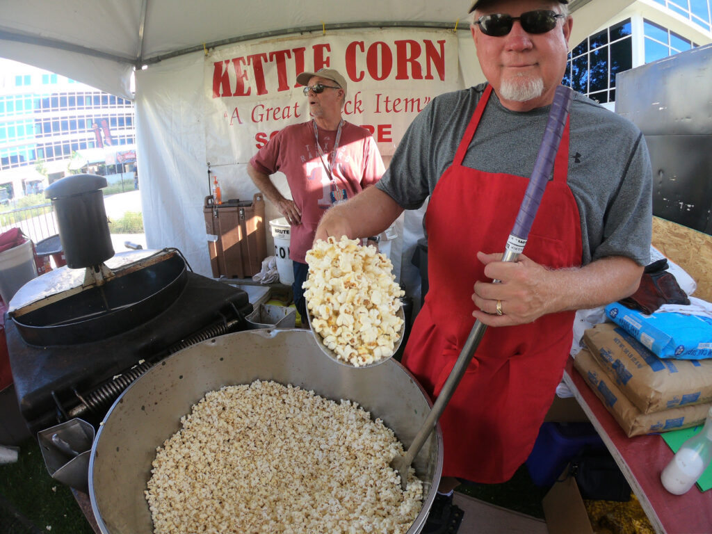 Kettle Corn at Wildflower! Arts & Music Festival in Richardson