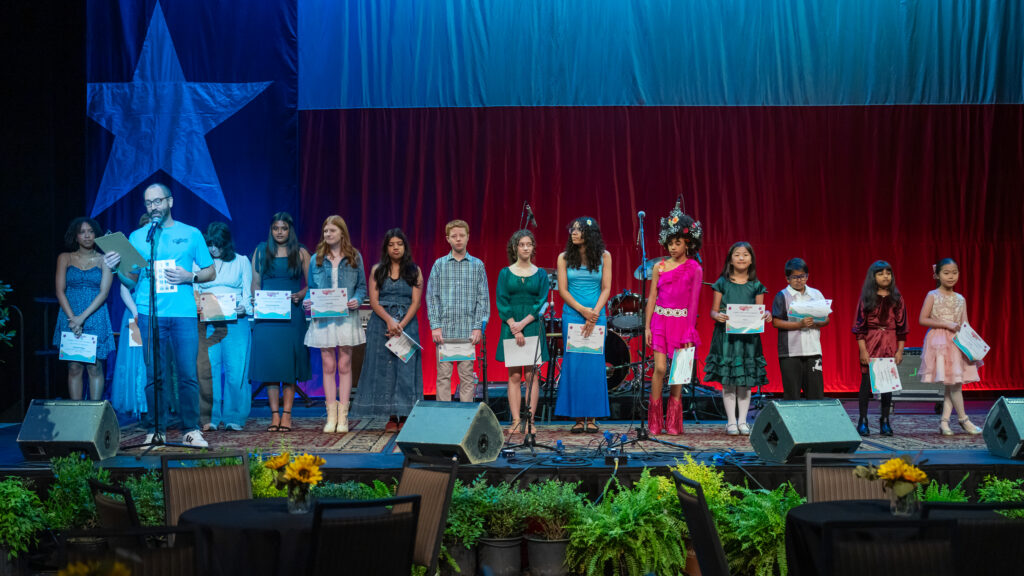 Budding Talent Vocal Competition on stage at Wildflower! Arts & Music Festival in Richardson