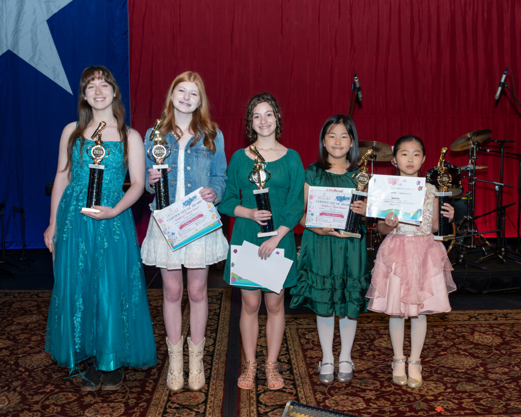 Budding Talent Vocal Competition Winners on the Eisemann Stage at Wildflower Arts & Music Festival in Richardson